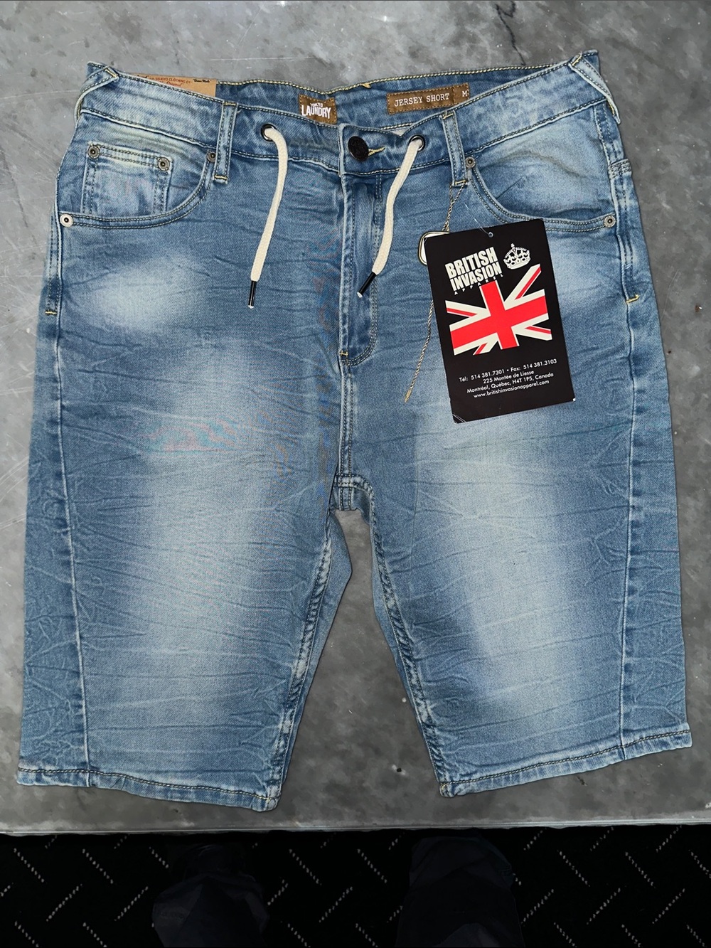 Light Blue Denim Jean Shorts